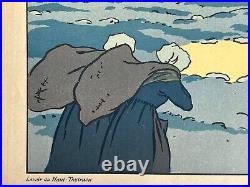 HENRI RIVIERE lithographie bretonne bretagne marine rivière Perros Guirec 1898