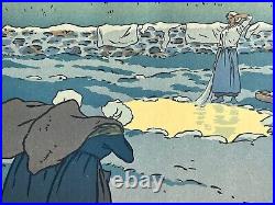 HENRI RIVIERE lithographie bretonne bretagne marine rivière Perros Guirec 1898