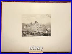 HOTEL DE VILLE 1867 LITHOGRAPHIE Paris Architecture Art Gravure Historique RARE