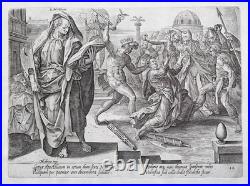 H. Goltzius M. De Vos Martyre De Saint Matthias Bible Gravure 212566 H. Goltzius M. De Vos Martyre De Saint Matthias Bible Gravure 212566