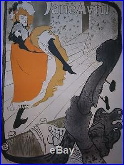 Henri De Toulouse Lautrec - Ancient Lithography - Jane Avril - 1893