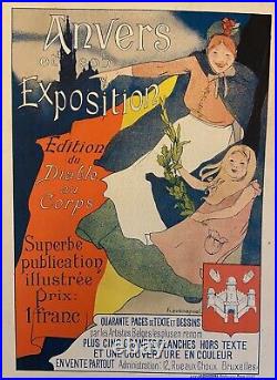 Henri EVENEPOEL Anvers et son Exposition Les Maîtres de l'Affiche 1898