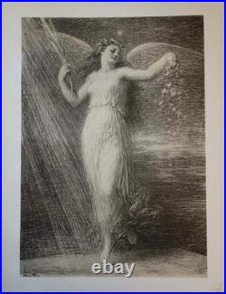 Henri FANTIN LATOUR L'ange, Immortalité, Lithographie originale signée