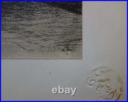 Henri FANTIN LATOUR L'ange, Immortalité, Lithographie originale signée