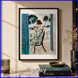 Henri Matisse Femme assise sur un balcon Lithographie sur Arches 300gsm 42x59 cm