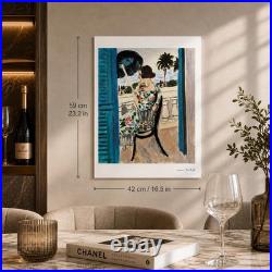 Henri Matisse Femme assise sur un balcon Lithographie sur Arches 300gsm 42x59 cm