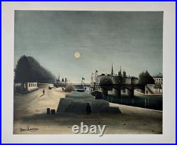 Henri Rousseau dit le Douanier Rousseau lithographie Notre Dame Cité Paris art