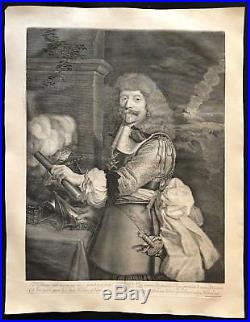 Henri de Lorraine Comte d' Harcourt d'après Nicolas Mignard 1667 chez Poilly