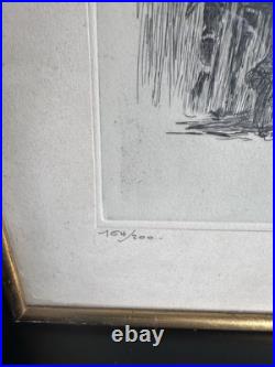 Henry CHEFFER Gravure à l'eau-forte SIGNEE et numérotée Henry CHEFFER Gravure à l'eau-forte SIGNEE et numérotée