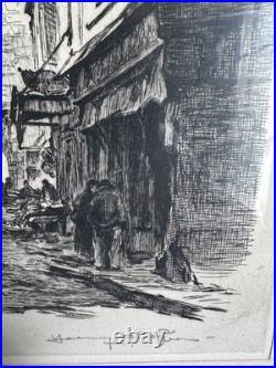 Henry CHEFFER Gravure à l'eau-forte SIGNEE et numérotée Henry CHEFFER Gravure à l'eau-forte SIGNEE et numérotée