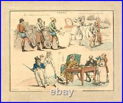 Henry Thomas Alken (1785-1851) Ensemble De 14 Eaux-Fortes, Chansons Populai