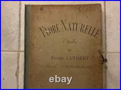 Henry lambert flore naturelle, 40 planches lithographique, bel état