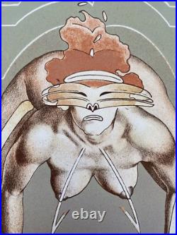Heriberto Cogollo Columbien Surrealistische Composition Nu Lithographie 53/100 Heriberto Cogollo Columbien Surrealistische Composition Nu Lithographie 53/100