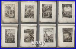 Histoire romaine, recueil de 17 gravures, gravure anciennes, XVIIIe