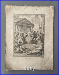 Histoire romaine, recueil de 17 gravures, gravure anciennes, XVIIIe