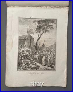 Histoire romaine, recueil de 17 gravures, gravure anciennes, XVIIIe