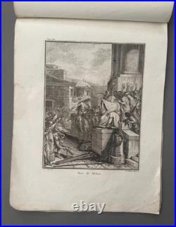 Histoire romaine, recueil de 17 gravures, gravure anciennes, XVIIIe