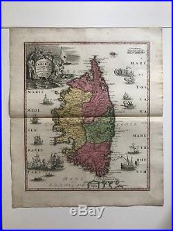 Homann 1730 Carte Geographique De L'ile De Corse