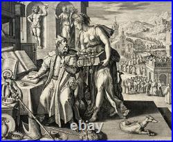 Honor GRAVURE Raphael Sadeler MAARTEN DE VOS 1591