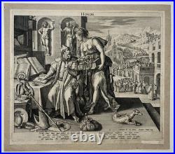 Honor GRAVURE Raphael Sadeler MAARTEN DE VOS 1591