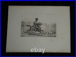 Horace Vernet Ensemble de 9 lithographies originales Guerre 1810/30