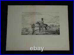 Horace Vernet Ensemble de 9 lithographies originales Guerre 1810/30