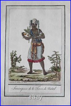 Hottentots Afrique Australe 6 Gravures Couleurs 1796 Grasset Saint Sauveur