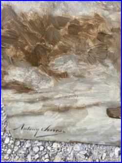 Huile sur panneau Fagotiere et Enfant d' Anthony SERRES circa 1828-1898