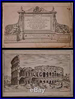I VESTIGI DELL'ANTICHITA DI ROMA DUPERAC 1575 (39 Gravuresde Rome) ITALIE