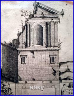 Ioannis Orlandi (-1640) Monumentum Q. Veranni dans In Via Appia gravure 1600