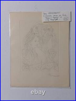 JEAN MAREMBERT 4 Gravures pointe-sèche 1957 Ill. Piège à pauvres