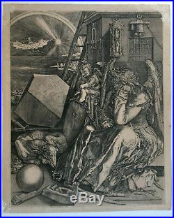 J. Wierix, d'ap. Dürer MELENCOLIA (1602) original engraving kupferstich gravure