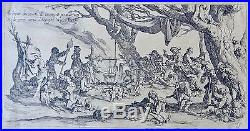 Jacques CALLOT (1592-1635). Les Bohémiens. Suite Complète des 4 planches