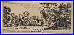 Jacques Callot (XVIIe s.) Pl. 9 des Miseres de La Guerre Tirage du 19e s