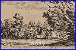 Jacques Callot (XVIIe s.) Pl. 9 des Miseres de La Guerre Tirage du 19e s