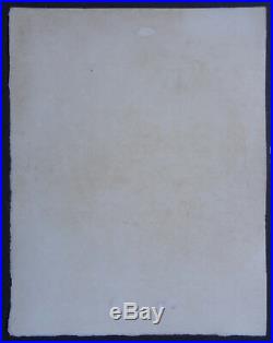 Jacques VILLON 1906 Gravure Pointe sèche originale Sagot Dame au chien Duchamp