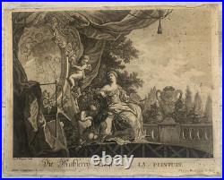 Jakob WANGNER (1703-1781) D'ap Jacques DE LAJOUE La Peinture Symbolisme Ange