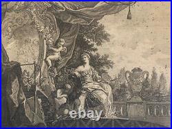 Jakob WANGNER (1703-1781) D'ap Jacques DE LAJOUE La Peinture Symbolisme Ange