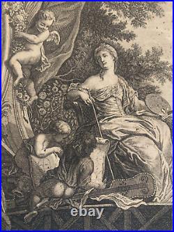 Jakob WANGNER (1703-1781) D'ap Jacques DE LAJOUE La Peinture Symbolisme Ange