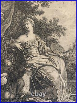 Jakob WANGNER (1703-1781) D'ap Jacques DE LAJOUE La Peinture Symbolisme Ange