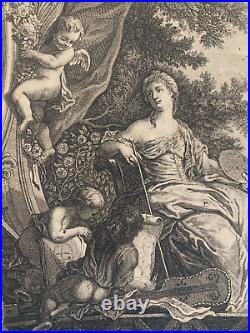 Jakob WANGNER (1703-1781) D'ap Jacques DE LAJOUE La Peinture Symbolisme Ange