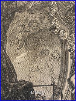 Jakob WANGNER (1703-1781) D'ap Jacques DE LAJOUE La Peinture Symbolisme Ange