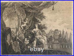 Jakob WANGNER (1703-1781) D'ap Jacques DE LAJOUE La Peinture Symbolisme Ange