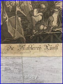 Jakob WANGNER (1703-1781) D'ap Jacques DE LAJOUE La Peinture Symbolisme Ange