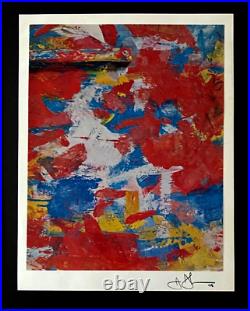 Jasper Johns + Signée Vintage Imprimé + Neuf Cadre + Acheter It Maintenant