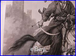 Jazet aquatinte etching Mamelouk 1823 arabian Horse cheval Arabe galop running