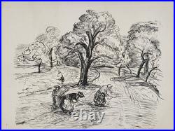 Jean-Louis BOUSSINGAULT (1883-1943) Les faneuses Grande lithographie signée