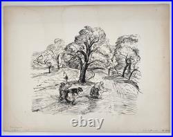 Jean-Louis BOUSSINGAULT (1883-1943) Les faneuses Grande lithographie signée