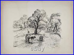 Jean-Louis BOUSSINGAULT (1883-1943) Les faneuses Grande lithographie signée