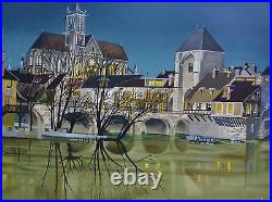 Jean-Luc Lecoindre Au Riverside Main Signé Original Chaulé Lithographie Français Jean-Luc Lecoindre Au Riverside Main Signé Original Chaulé Lithographie Français